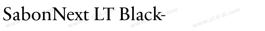SabonNext LT Black字体转换